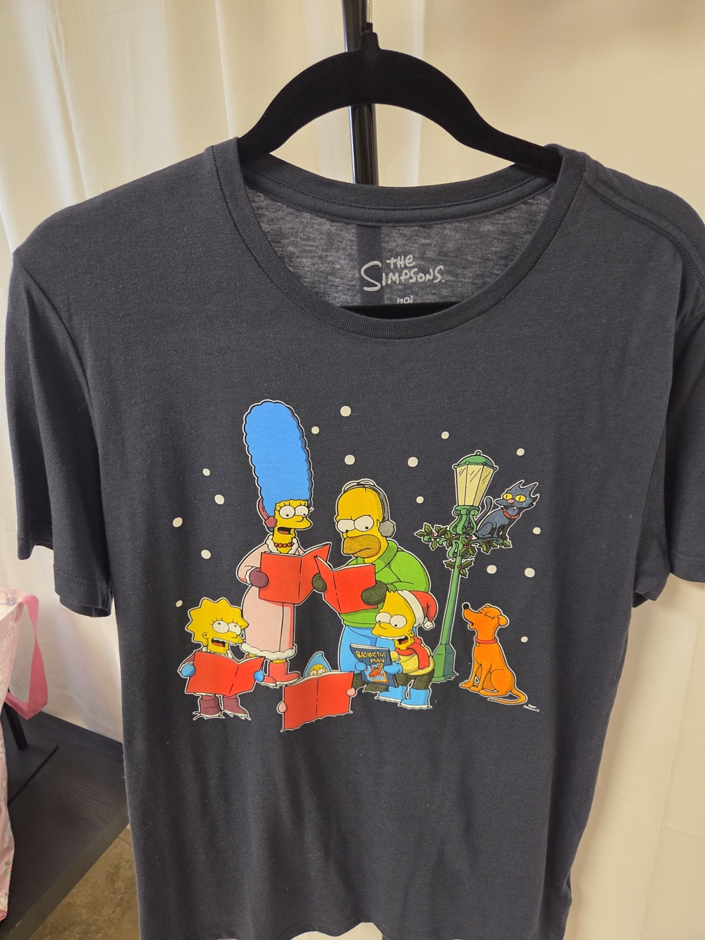 The Simpsons Men’s Navy Short-Sleeve Caroling Tee